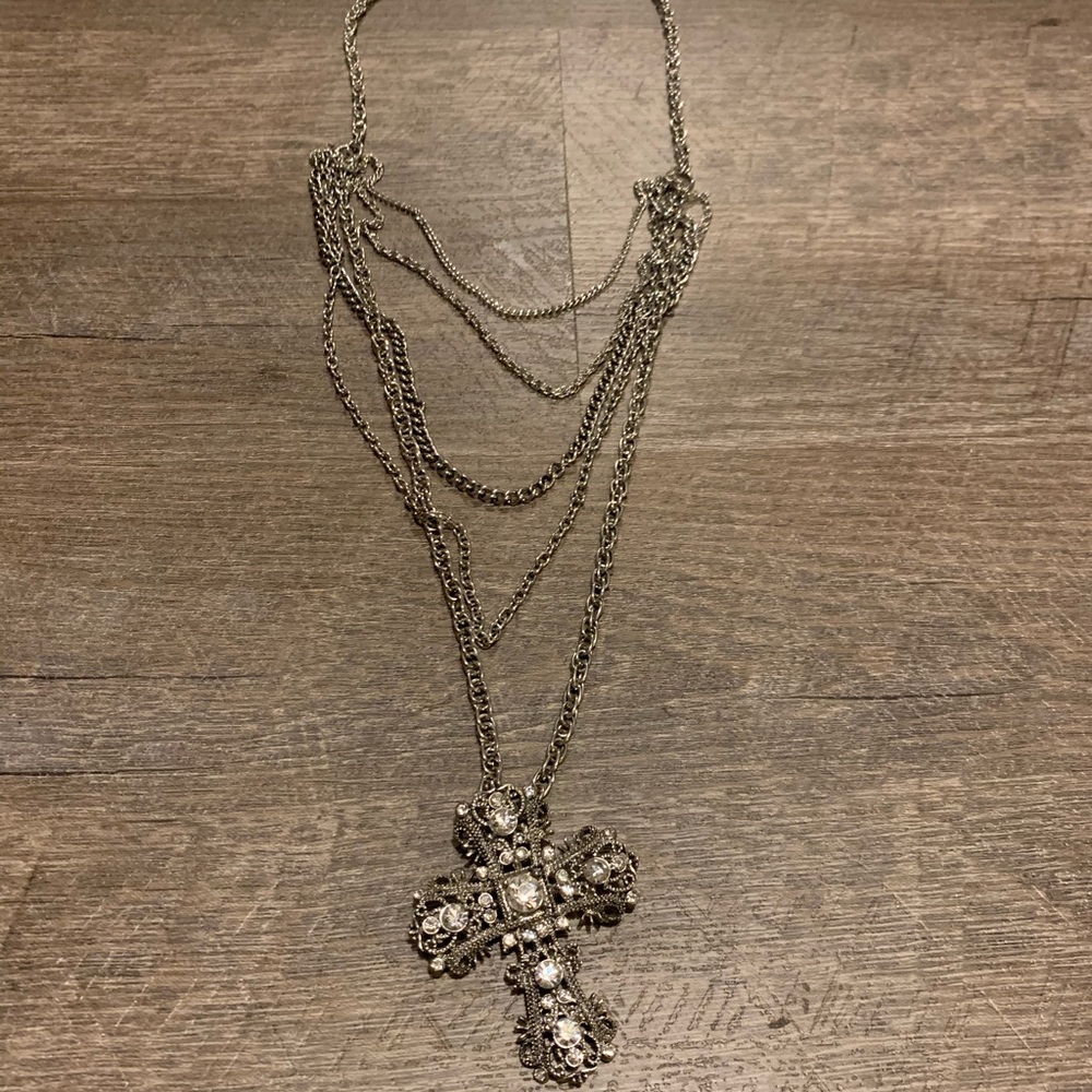 Multilayer Cross necklace